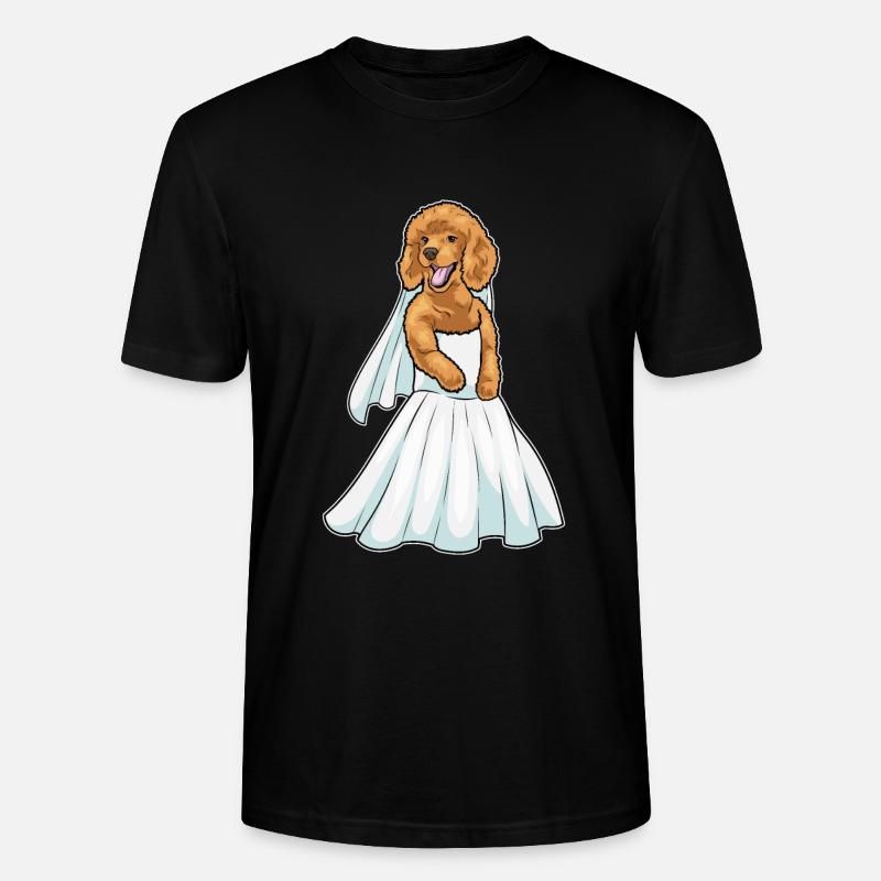 Robe de mariée caniche - T-shirt bio CRAFTER Stanley Stella Unisexe - noir