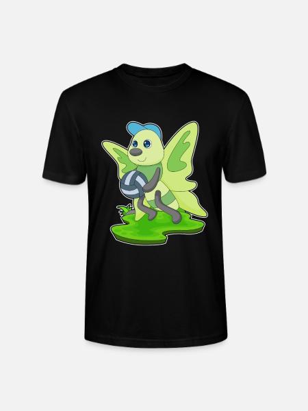 Butterfly Volleyball Player Volleyball - Stanley/Stella CRAFTER Unisex Organic T-Shirt - black