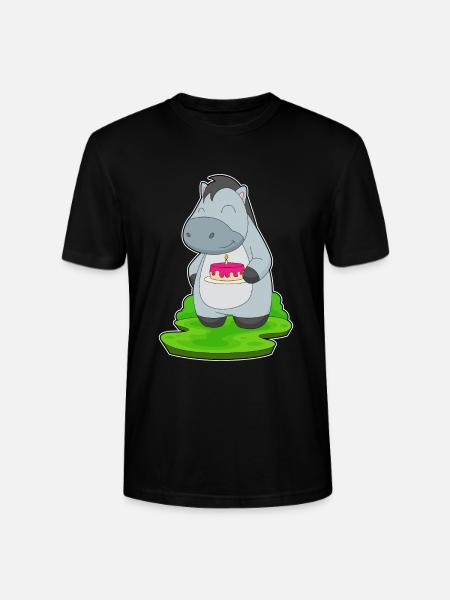 Gâteau d’anniversaire cheval - T-shirt bio CRAFTER Stanley Stella Unisexe - noir