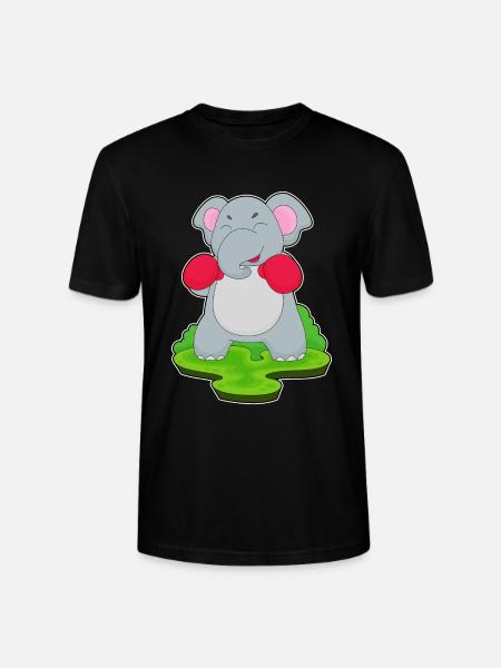 Elephant Boxer Gants de boxe Boxe - T-shirt bio CRAFTER Stanley Stella Unisexe - noir