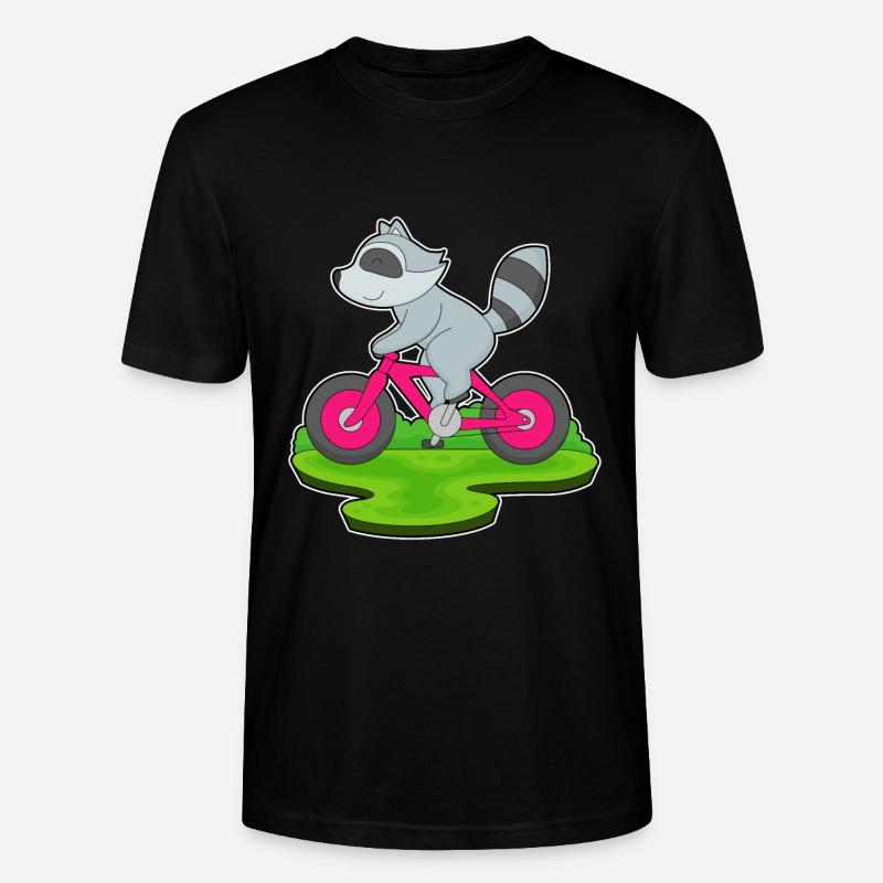 Vélo raton laveur - T-shirt bio CRAFTER Stanley Stella Unisexe - noir