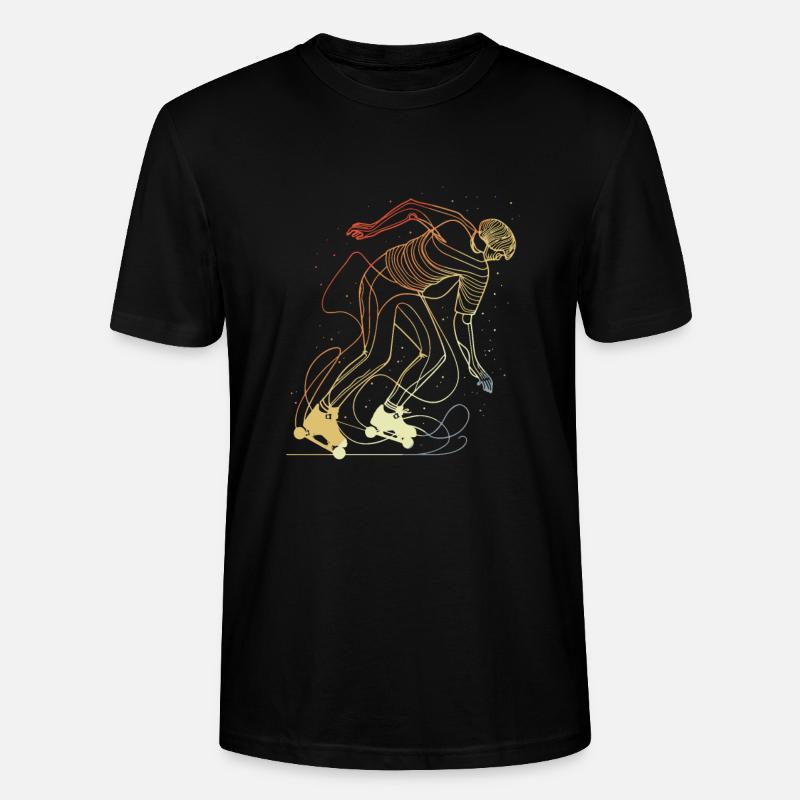 Retro Roller Skater - Stanley/Stella Unisex Bio-T-Shirt CRAFTER - Schwarz