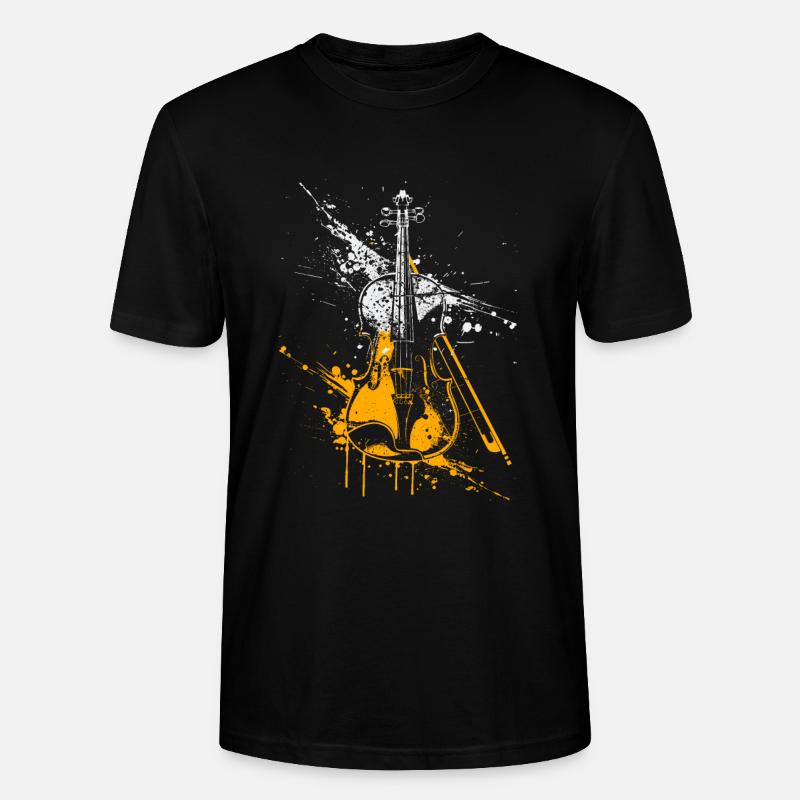 Graffiti de violon - T-shirt bio CRAFTER Stanley Stella Unisexe - noir