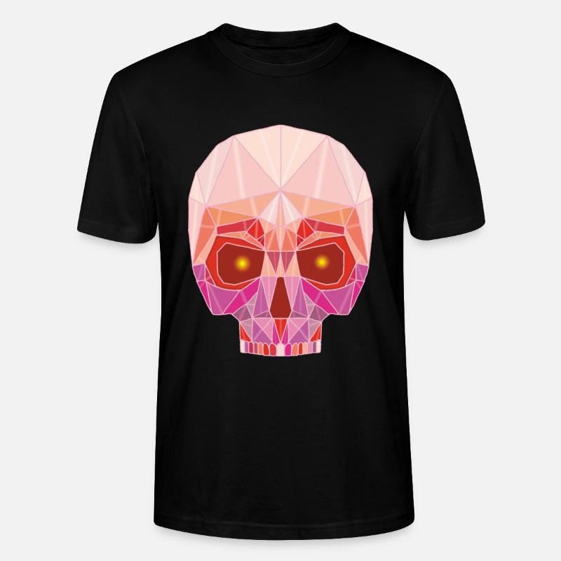 Ruby Skull - Stanley/Stella CRAFTER Unisex Organic T-Shirt - black