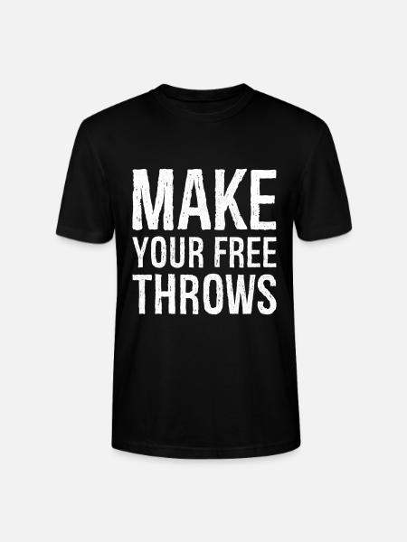 make your free throws - Stanley/Stella CRAFTER Unisex Organic T-Shirt - black