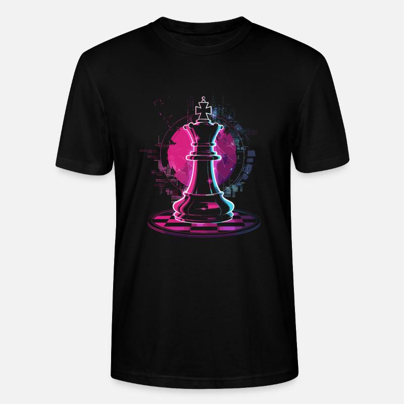 Schachfigur Steampunk Look - Stanley/Stella Unisex Bio-T-Shirt CRAFTER - Schwarz