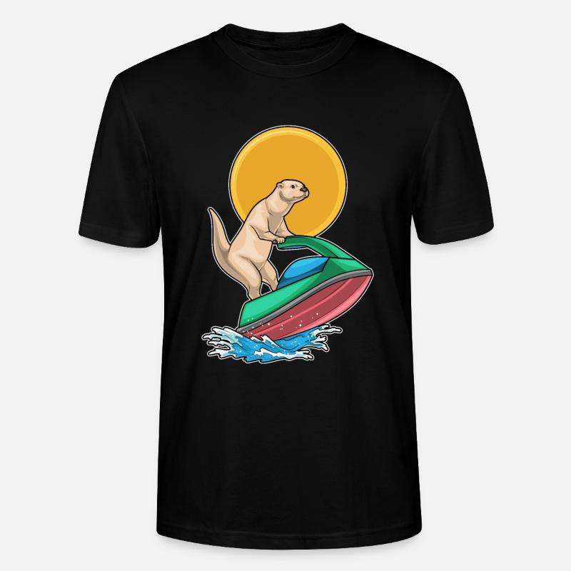 Jet ski d’été Otter - T-shirt bio CRAFTER Stanley Stella Unisexe - noir