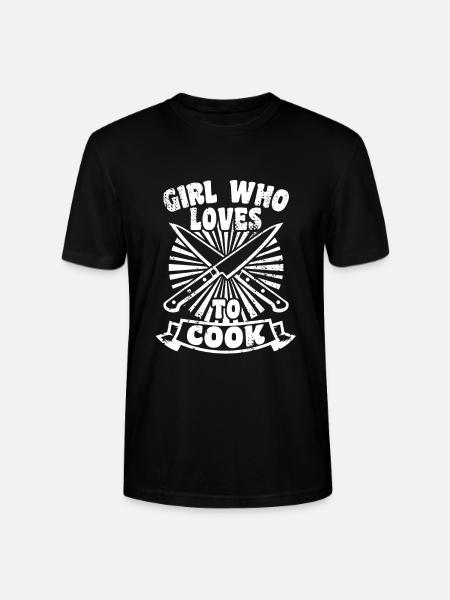 Mädchen das gerne kocht - Stanley/Stella Unisex Bio-T-Shirt CRAFTER - Schwarz