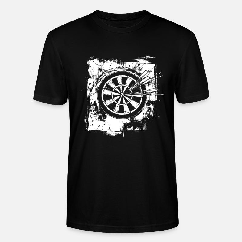 Jeu de fléchettes drôle - T-shirt bio CRAFTER Stanley Stella Unisexe - noir