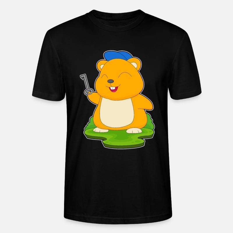 Clé du hamster - T-shirt bio CRAFTER Stanley Stella Unisexe - noir