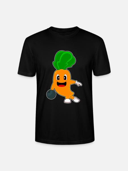 Carrot Bowling Boule de bowling - T-shirt bio CRAFTER Stanley Stella Unisexe - noir