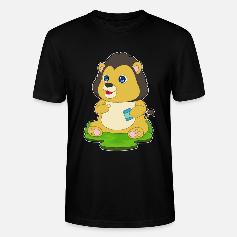 Croustilles Lion - T-shirt bio CRAFTER Stanley Stella Unisexe - noir