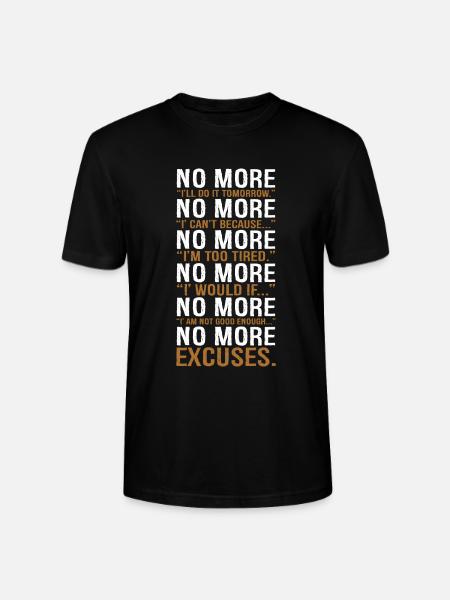pas plus je le ferai demain - T-shirt bio CRAFTER Stanley Stella Unisexe - noir