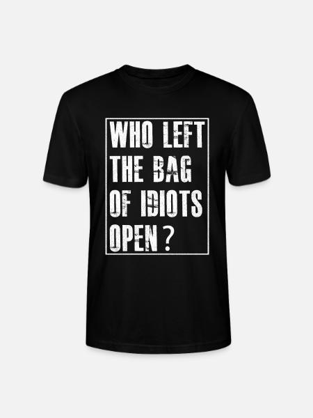 who left the bag - Stanley/Stella CRAFTER Unisex Organic T-Shirt - black