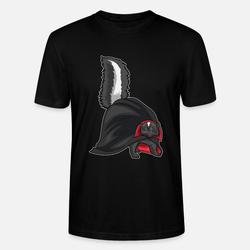 Skunk Halloween Vampire - T-shirt bio CRAFTER Stanley Stella Unisexe - noir