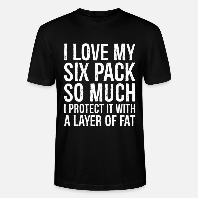 J’aime tellement mon pack de six - T-shirt bio CRAFTER Stanley Stella Unisexe - noir