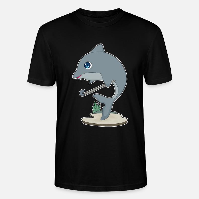 Delfin Feldhockey Hockeyschläger - Stanley/Stella Unisex Bio-T-Shirt CRAFTER - Schwarz