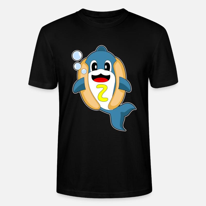 Hot-dog Dolphin - T-shirt bio CRAFTER Stanley Stella Unisexe - noir