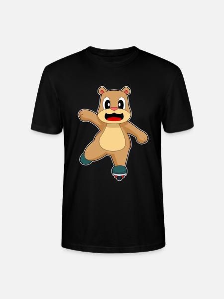 Bär Inline skating Inline skates - Stanley/Stella Unisex Bio-T-Shirt CRAFTER - Schwarz