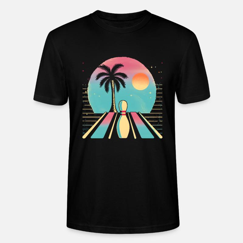 Oldschool Bowling - Stanley/Stella Unisex Bio-T-Shirt CRAFTER - Schwarz