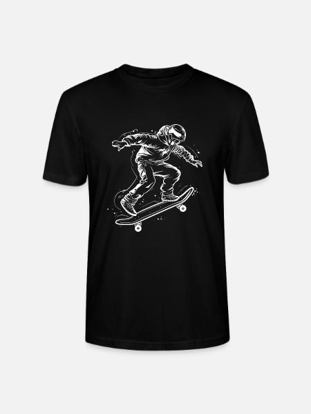 Skateboarder Sketch - Stanley/Stella CRAFTER Unisex Organic T-Shirt - black