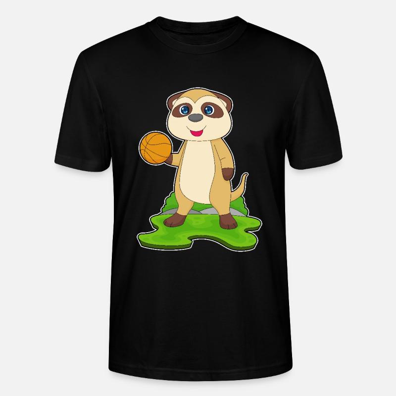 Meerkat Basketteur Basketteur - T-shirt bio CRAFTER Stanley Stella Unisexe - noir