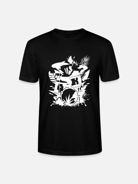 Drum Graphics - Stanley/Stella CRAFTER Unisex Organic T-Shirt - black