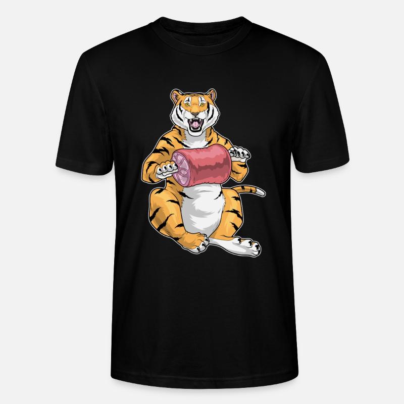 Tiger Fleisch - Stanley/Stella Unisex Bio-T-Shirt CRAFTER - Schwarz