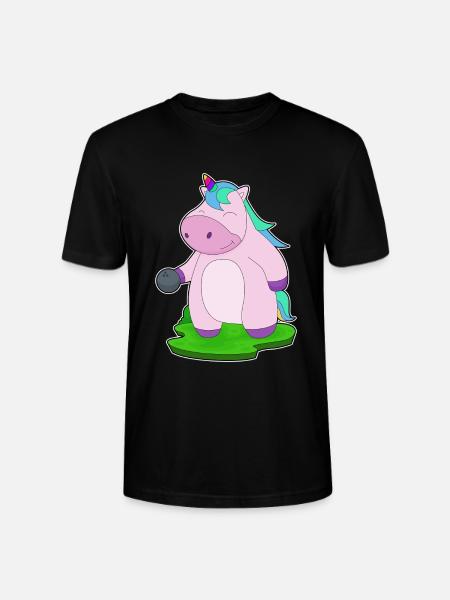 Einhorn Bowling Bowlingkugel - Stanley/Stella Unisex Bio-T-Shirt CRAFTER - Schwarz