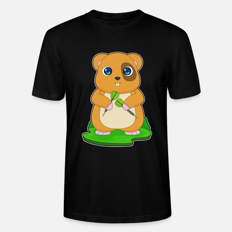 Hamster Dart Dartpfeil - Stanley/Stella Unisex Bio-T-Shirt CRAFTER - Schwarz