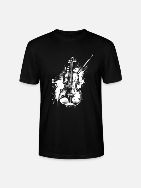 Violon drôle - T-shirt bio CRAFTER Stanley Stella Unisexe - noir