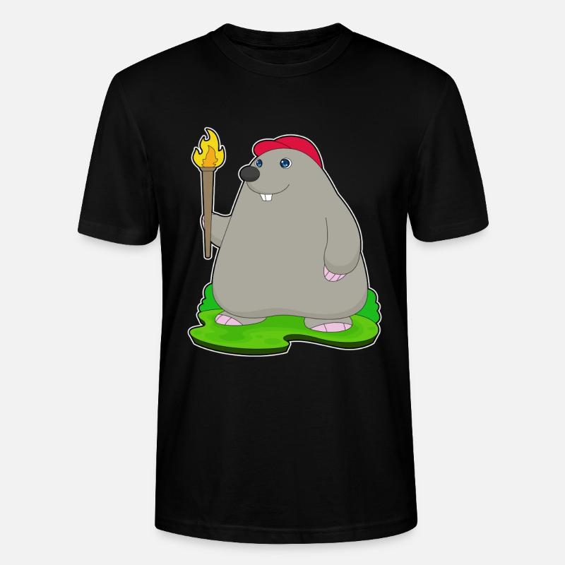 Torche taupe - T-shirt bio CRAFTER Stanley Stella Unisexe - noir