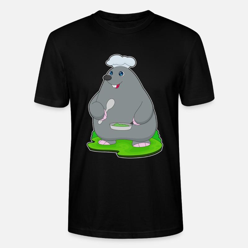Poêle à taupe - T-shirt bio CRAFTER Stanley Stella Unisexe - noir