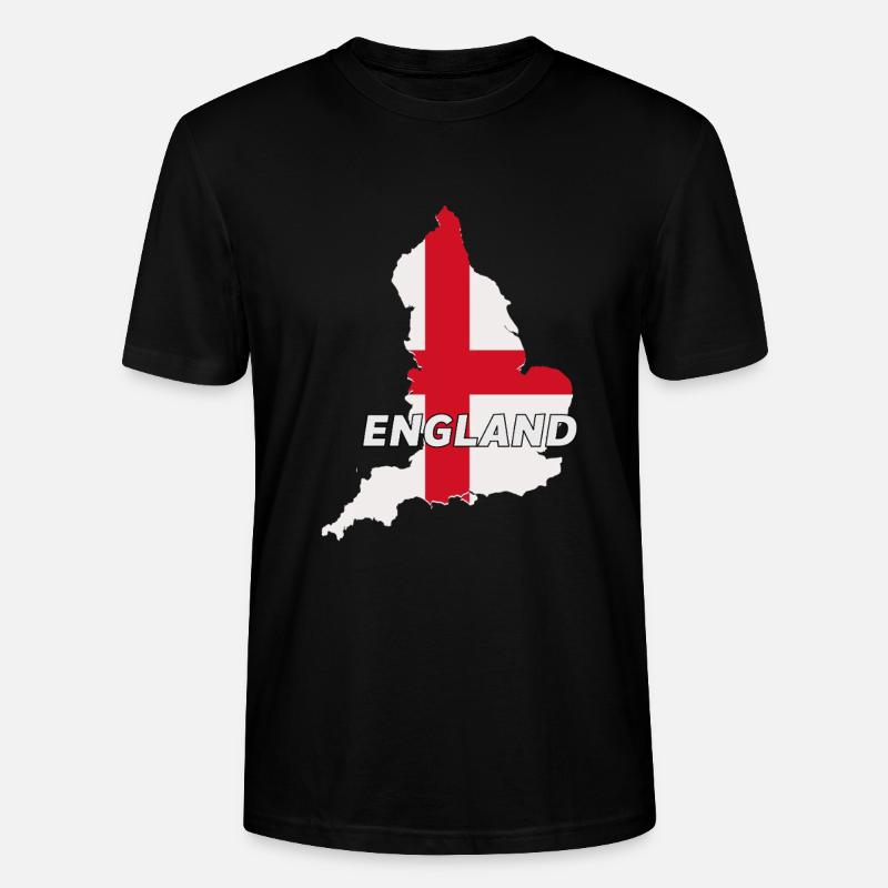 Drapeau de l’Angleterre, fierté britannique - T-shirt bio CRAFTER Stanley Stella Unisexe - noir