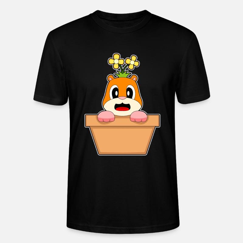 Fleur de hamster - T-shirt bio CRAFTER Stanley Stella Unisexe - noir