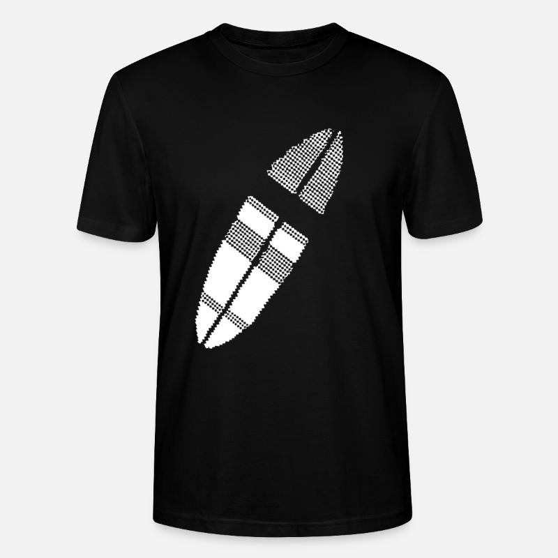 planche de surf Pixel Graphic - T-shirt bio CRAFTER Stanley Stella Unisexe - noir