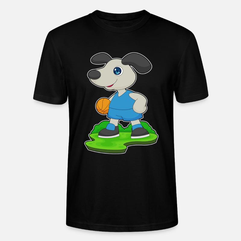 Chien Basketteur Basketteur - T-shirt bio CRAFTER Stanley Stella Unisexe - noir