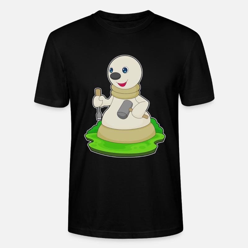 Schachfigur Bauer Schach - Stanley/Stella Unisex Bio-T-Shirt CRAFTER - Schwarz