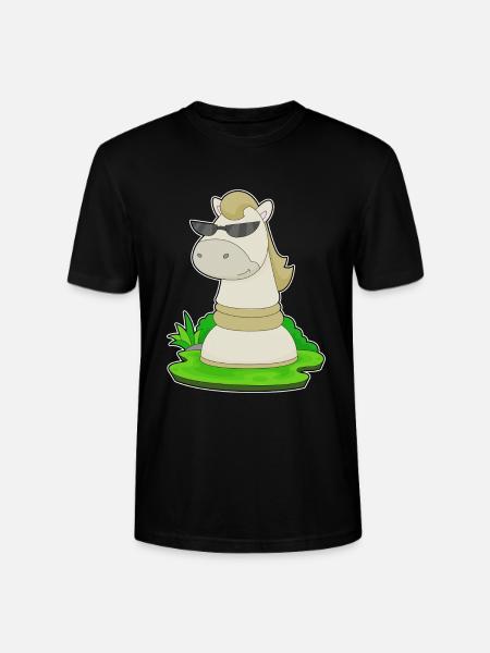 pièce d’échecs chevalier échecs - T-shirt bio CRAFTER Stanley Stella Unisexe - noir