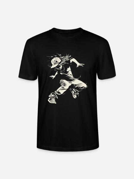 B-Girl Sketch - Stanley/Stella CRAFTER Unisex Organic T-Shirt - black