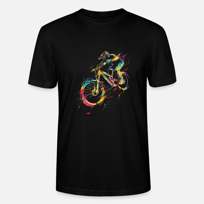 Mountainbiken - Stanley/Stella Unisex Bio-T-Shirt CRAFTER - Schwarz