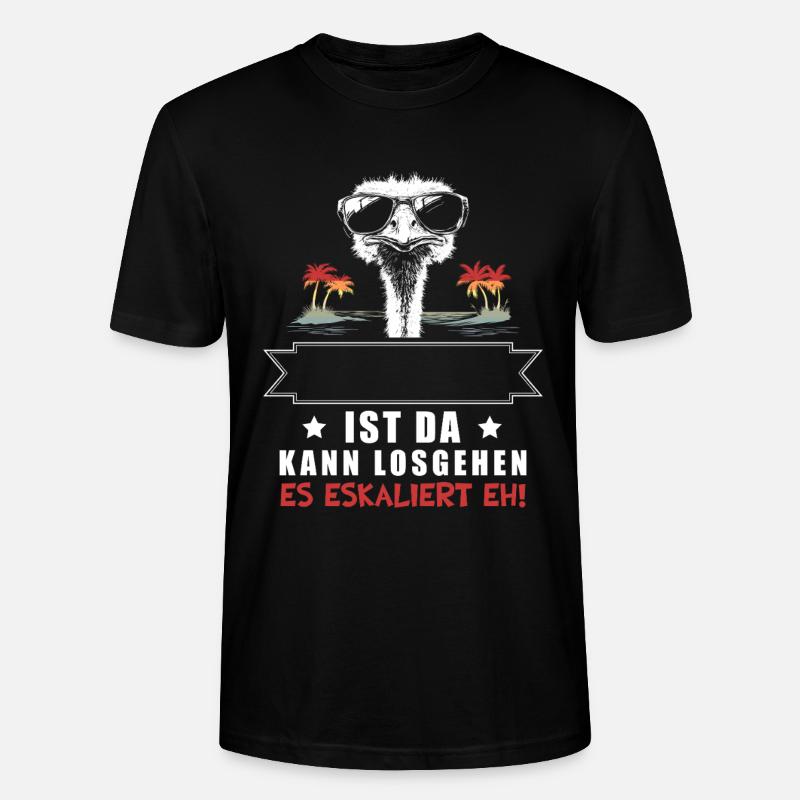 It's escalating anyway! Customizable Name Strauss - Stanley/Stella CRAFTER Unisex Organic T-Shirt - black