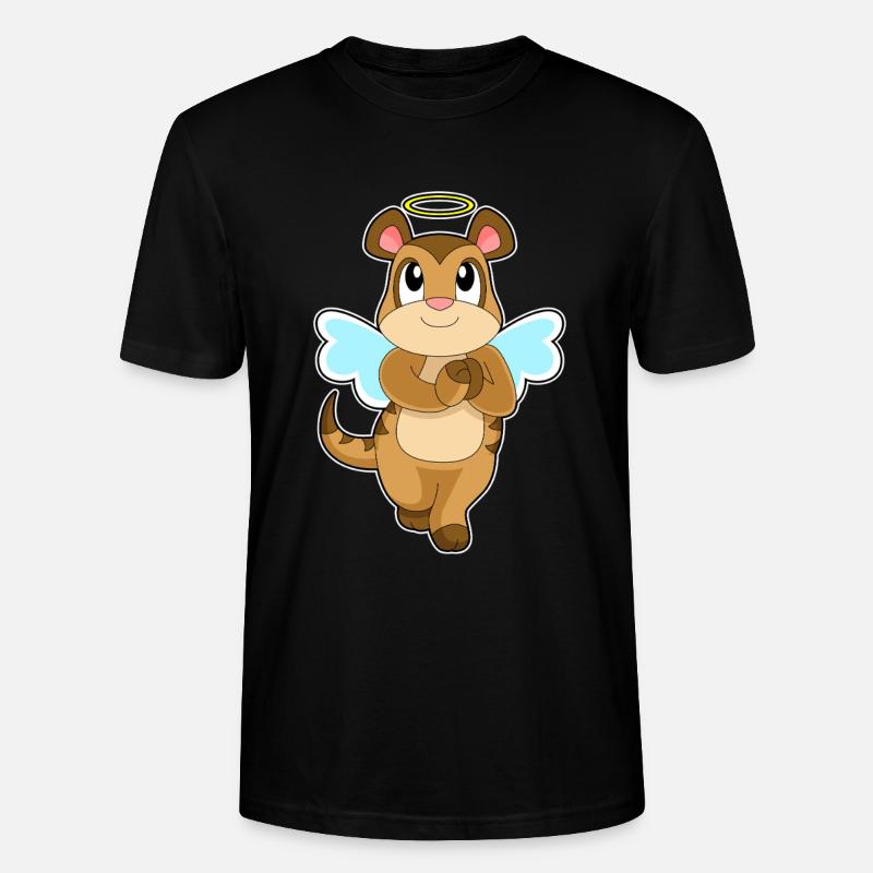 Ailes d’ange suricate - T-shirt bio CRAFTER Stanley Stella Unisexe - noir