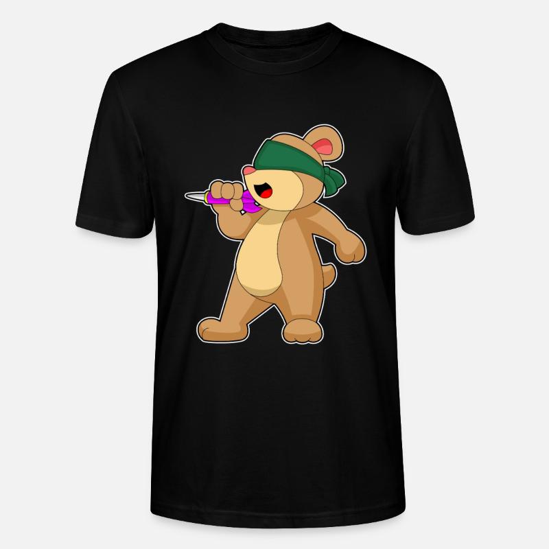 Fléchette d’ours Fléchette - T-shirt bio CRAFTER Stanley Stella Unisexe - noir