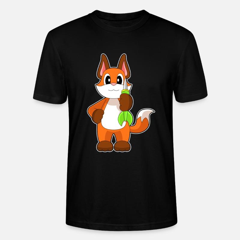 Fuchs Dart Dartpfeil - Stanley/Stella Unisex Bio-T-Shirt CRAFTER - Schwarz