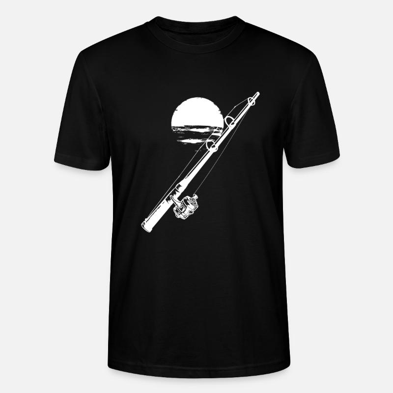 Graphique de pêche - T-shirt bio CRAFTER Stanley Stella Unisexe - noir