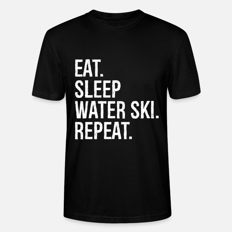 Manger dormir Ski nautique Répéter - T-shirt bio CRAFTER Stanley Stella Unisexe - noir