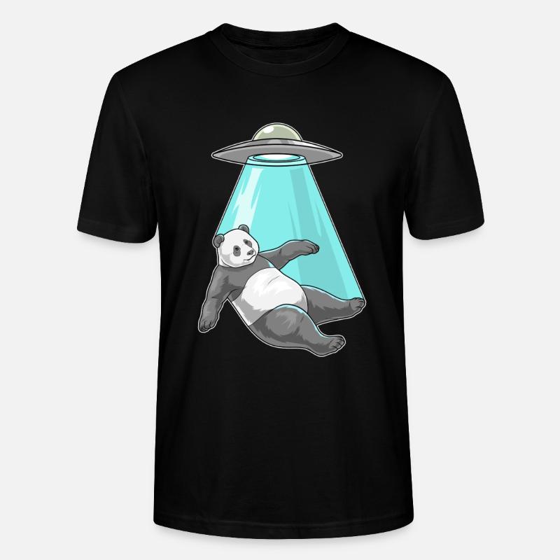 Vaisseau spatial Panda - T-shirt bio CRAFTER Stanley Stella Unisexe - noir