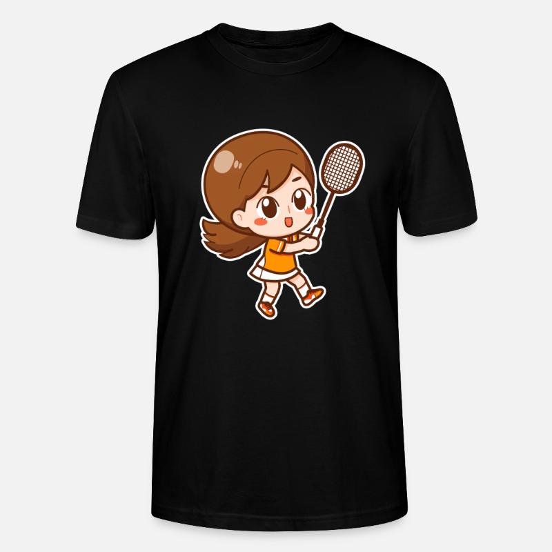 Badminton Mädchen - Stanley/Stella Unisex Bio-T-Shirt CRAFTER - Schwarz
