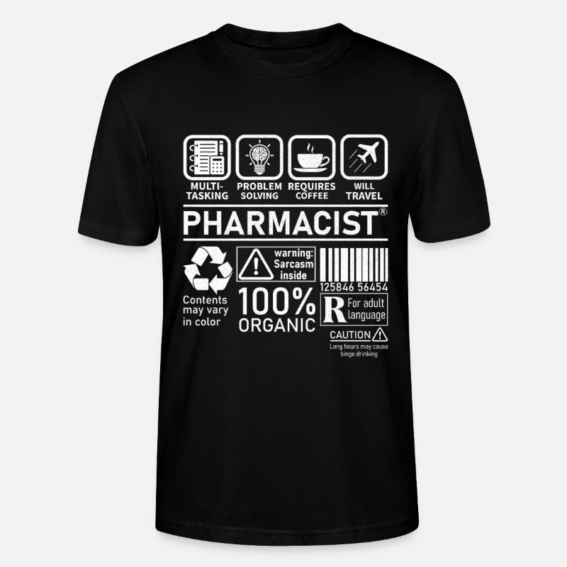 Pharmacist multi tasking problem solving - Stanley/Stella Unisex Bio-T-Shirt CRAFTER - Schwarz